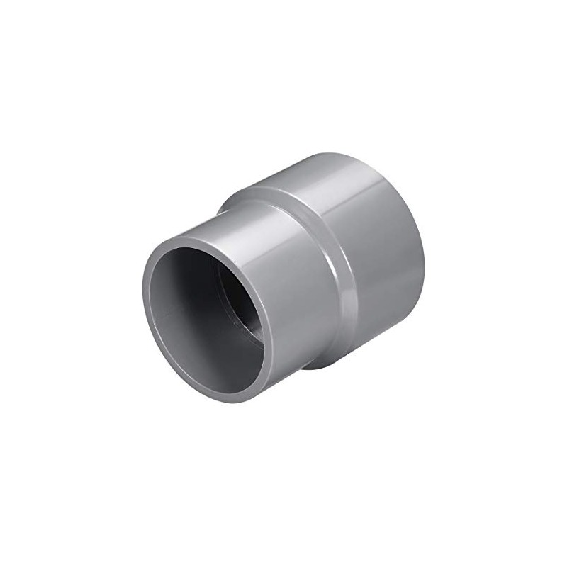 sourcing map PVC DWV Reducing Coupling Schedule 40 Gray 63mm