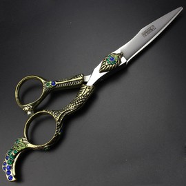 5.5/6-inch Professional Hair Clippers, Stainless Steel Sharp Hair Clippers, Specialized for Hairdressers (6 inch Cutting Scissors-C)