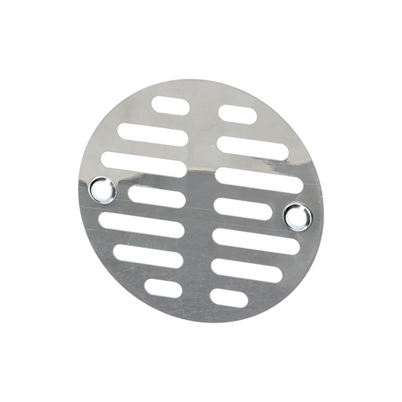 LASCO 03-1247 3-1/2-Inch with Two Screws Shower Drain Grate, Chrome