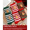 Eurzom 6 Pairs Christmas Women's Striped Socks Holiday Novelty Crew