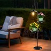 XPSCOCO 60" Solar Lantern Lights Outdoor Floor Lamp with Adjustable
