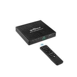 gofanco 4K 4x1 HDMI Multi Viewer (QuadView) with Remote – 4 HDMI Inputs (Devices) & 1 Output (Display), Up to 4K @30Hz, Seamless Switching, Quad/Dual/Single Modes, PCM, Audio Switching (QuadView4K)