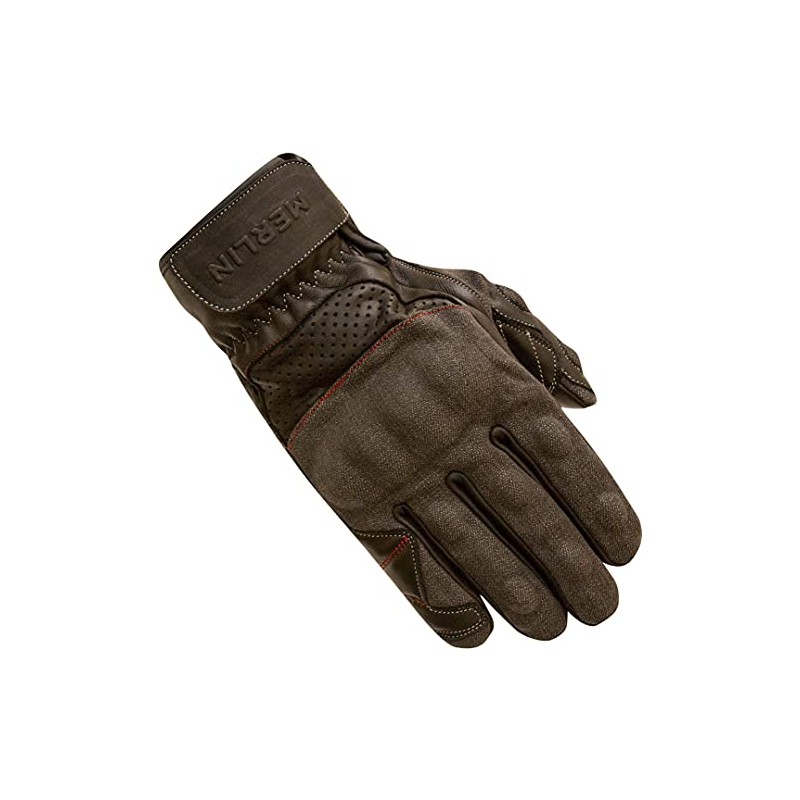Merlin Maple Motorcycle Gloves (Grey/Black, S)