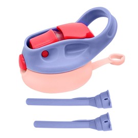 Amgkonp 12oz Replacement Lid with 2 Straw for Kid Tumbler,2 PACK Leak-Proof and Spill-Proof Straw Lids for ZONEGRACE Mocaru,BPA Free,2.67IN (Purple,1 Pack)