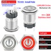 UL Listed 15 Amp Momentary Push Button Switch 16mm 5/8"