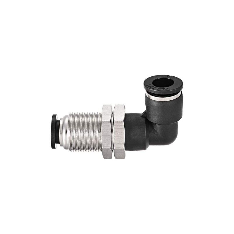 sourcing map 2 End 8mm Tube Push Lock Elbows, M16