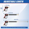 TOOLCY Pressure Washer Gun, Adjustable Power Washer Swivel Gun and