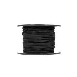 Shock Cord - Black Diamond Weave Elastic Bungee Cord - Features 100% Stretch, Shock Absorbent, & Strong Hold - Camping, Kayak Decks, Crafting, Gravity Chairs, & Tie-Downs - (1/8 Inch X 10 Feet)