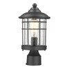 Emliviar 13 Inch Outdoor Post Light Waterproof Modern Lamp Post