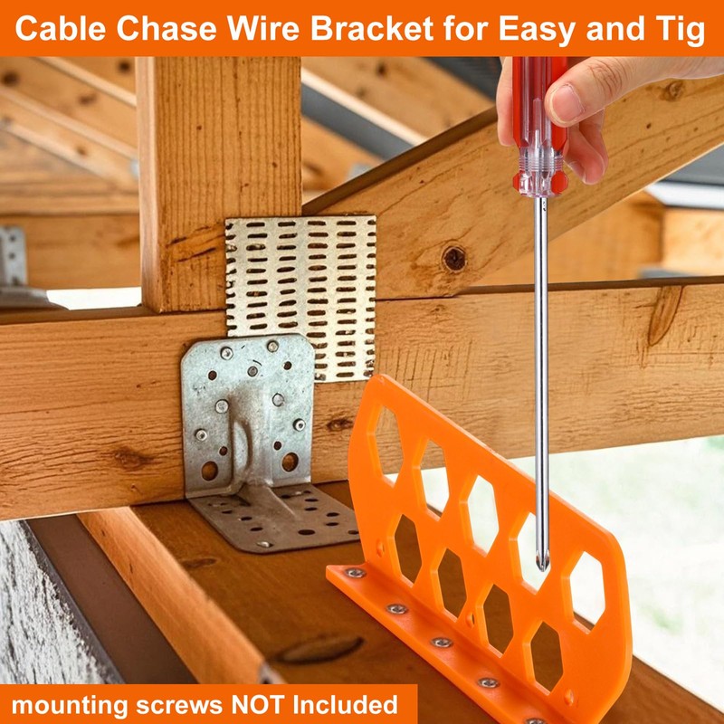 Otoolling 40 Pcs Cable Chase Wire Bracket Cable Support Wire