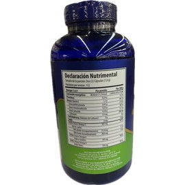 Omegas 3,6,9 Aceites Extra Virgen de Aguacate, Salmon, Linaza, y Oliva 264 capsulas. Pack de 1.