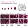 6736pcs Hotfix Rhinestones Flatback,Hot Pink Rhinestones for Crafts Clothes Mixed