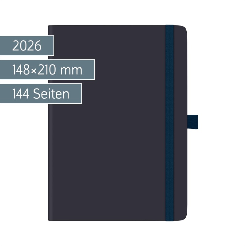 BRUNNEN Buchkalender Kompagnon Mod. 791 66 2026 | A5, Kunststoff,