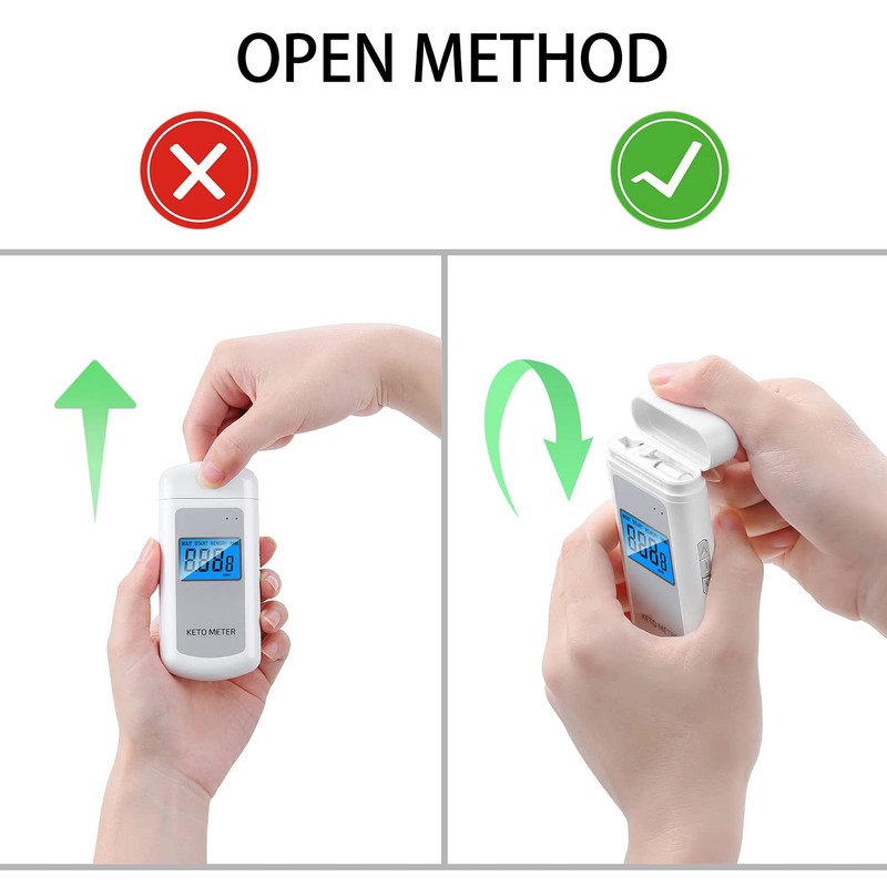 Ketone Breath Analyzer Professional Rechargeablel Ketone Breath Meter Portable Digita