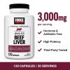 force Grass-Fed Beef Liver 120 Capsules - Supports Good Health