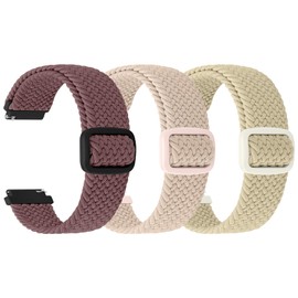 [TumpCez] Quick Release Watch Band, 18mm 19mm 20mm 22mm Watch Band Nylon Band, 18mm 19mm 20mm 22mm Comfortable Elastic Strap Stepless Adjustable Replacement Strap Replacement Band Sport Loop