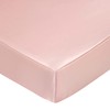 SiinvdaBZX Satin Crib Sheets for Girls, Silky Soft Pink Crib