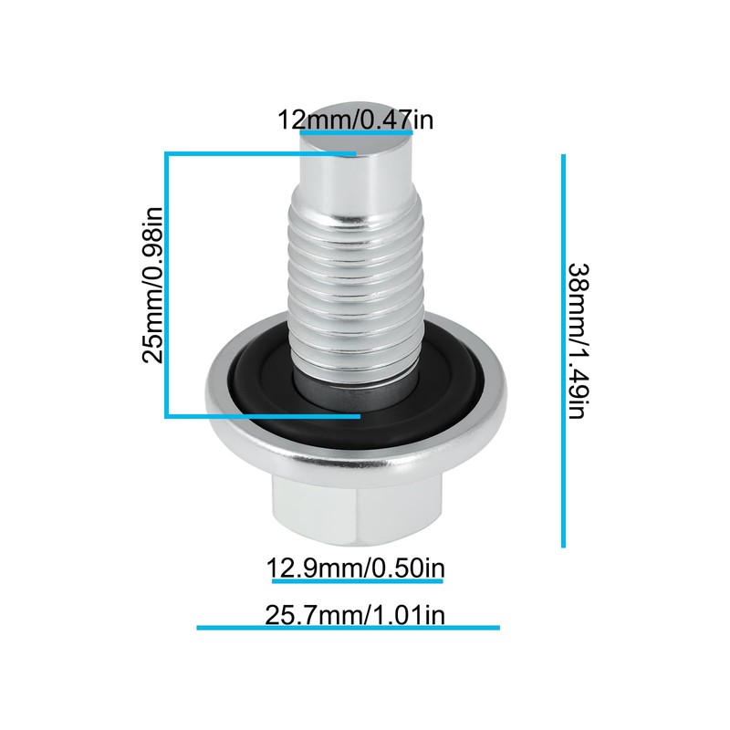 SG Store 2 x Oil Drain Plug M12 x 1.75