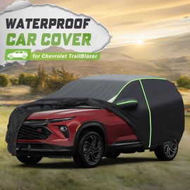 Mixsuper Liner Car Cover for Chevy Trailblazer 2020-2026, 7 Layers Full Car Cover All Weather Car Covers for Trailblazer, Waterproof Outdoor Cover with Zipper Door Reflective Strips