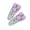 JCLIFE Handmade Glitter Star Snap Hair Clips for Girls Set