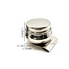 2Pcs Stainless Steel Single Dipper Palette Cup with Screw Lid