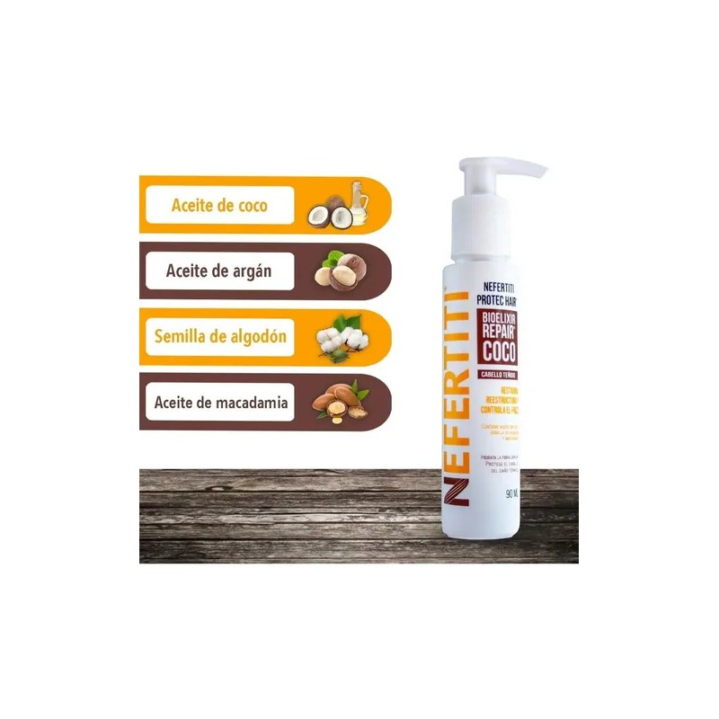 Bioelixir Repair Coco 90ml Para Cabello Teñido Nefertiti