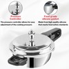 Vinod Cookware Induction Friendly Stainless Steel Sandwich Bottom Pressure Pan