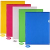 FEPITO 25 Pack A4 Cut Flush Folders Plastic Document Wallet