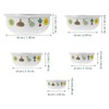 BESTOYARD 5pcs Enamel Preservation Bowl Containers Fresh Keeper Containers Bowls