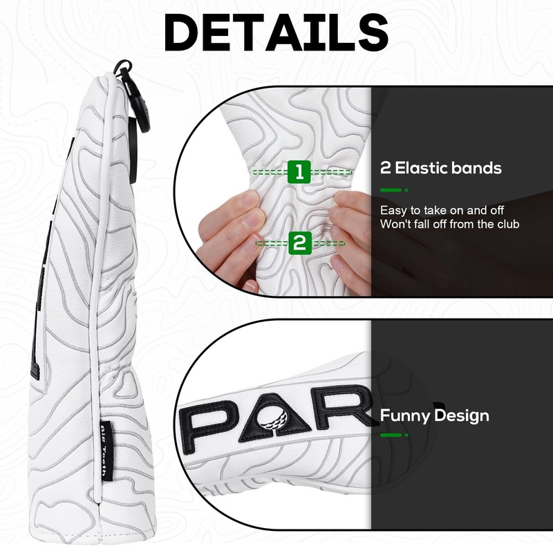 Golf Club Head covers Hybrid Utility Rescue with Interchangeable Number