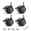 ANDUTEES Stem Casters, 1.5 Inch Furniture Casters Set of 4,