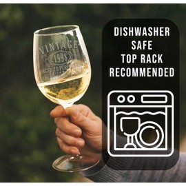 Vintage 1998 Etched 16oz Stemmed Wine Glass - 27th Birthday Gifts for Women - Cheers to 27 years old - 27th decorations for her - Best Engraved Wine Gift ideas Friend - Daughter 2.0