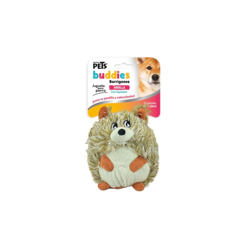 Fancy Pets Juguete para Perros de Peluche Ardilla Barrigón Buddies