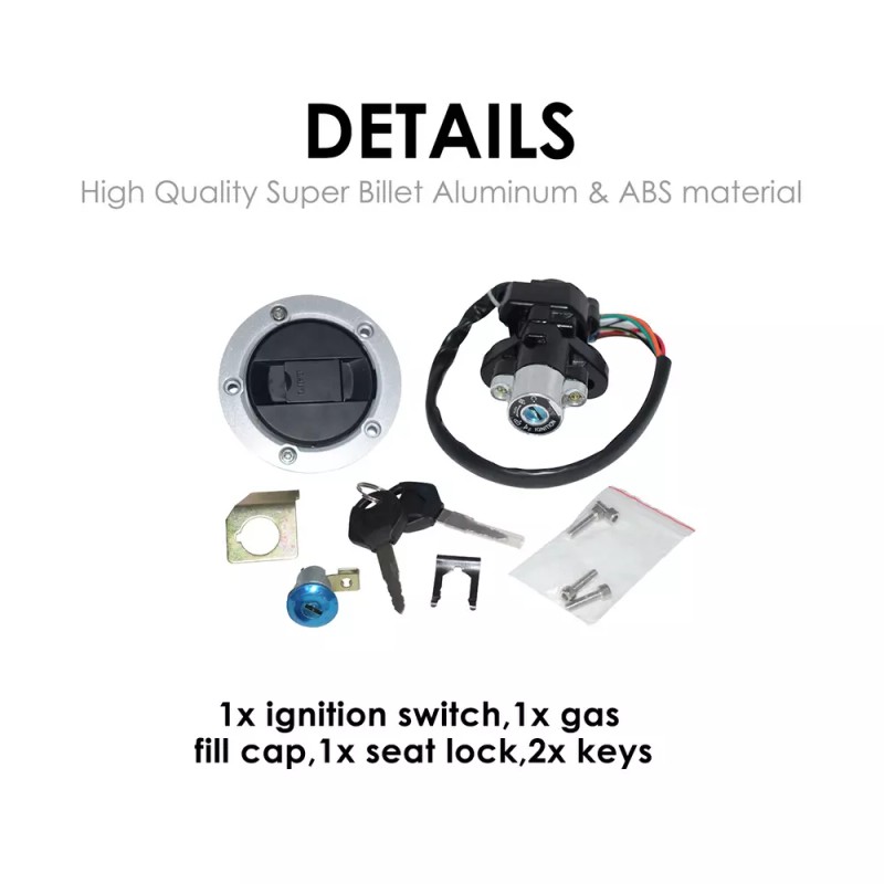 Feiteplus For SUZUKI GSXR750 600 2004-2005 Ignition Switch Fuel Gas