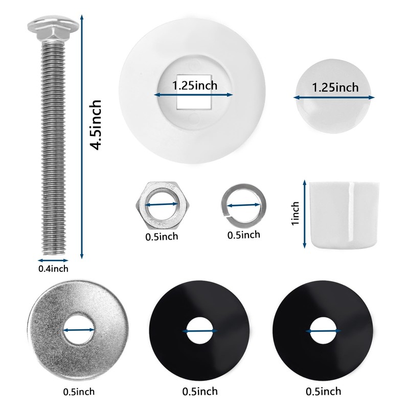 Showingo Diving Board Bolts 67-209-911-SS Pool Diving Board Mounting Kit
