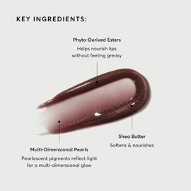 Naturium Phyto-Glow Lip Balm Shimmer Con hidratos de escualano vegetales, karité y manteca de cupuaçu 0.34 onzas líquidas / 0.3 fl oz, galaxia