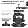 FANAUE Double Suction Cup Car Base Mount with 1" Ball,