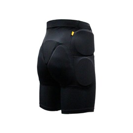 Aegis Defender Protective Padded Shorts for Snowboard, Skate, Ski, and Bike, 3D Protection for Hip, Butt, Thigh and Tailbone Featuring D3O (X-Small) Black