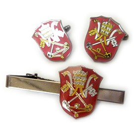 Holy See Vatican Coat of Arms Flag Catholic Pope TIE BAR Clip Cufflinks Set