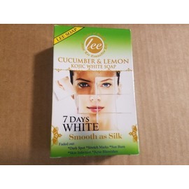 Lee Soap Cucumber & Lemon Kojic White Bar Soap Lightening Dark Spot Skin Infection Acne