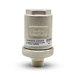 DOJA Barcelona | Water Hammer | Pack of 1 | Water Hammer Arrestor 1/2 Inch | Diameter 51 x 92.8 mm | Nickel-Plated Brass | Shock Absorber Valve | Up to 50 mm, Sink Fitting, Pressure Regulator Water