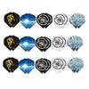 BIPY 48Pcs Dart Shafts and Flights Set in 18Pcs Aluminum