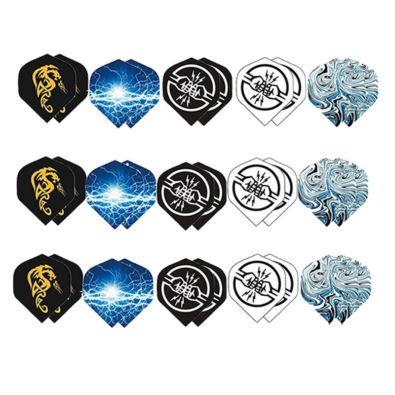 BIPY 48Pcs Dart Shafts and Flights Set in 18Pcs Aluminum