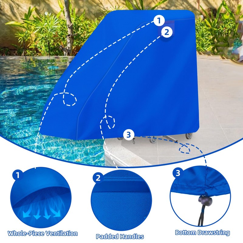 Lift Pool Chair Protective Cover, 600D Heavy Duty Swimming Pool