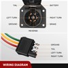 Nilight Dual Output 4 Way Flat Vehicle Side to 7