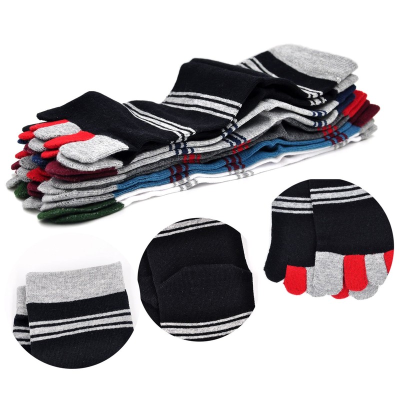 CaiDieNu - Calcetines deportivos de algodón para hombre, 5 pares,