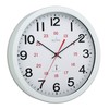 Acctim Wall Clock Radio Controlled 30cm Wht 74172, Metal, White,