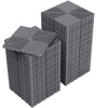 Jocoevol 60-Pcs Interlocking Tile, 12" x 12" Indoor/Outdoor Self-Drainage Interlocking