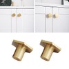 2 Pack Cabinet Pulls Solid Brass Hexagon Kitchen Cabinet Knobs