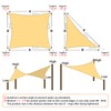 Artpuch Sun Shade Sail 1 2' X 1 2' Rectangular